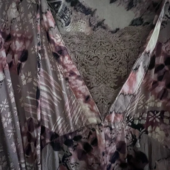 Purple/Pink Tie-dye Patterned Dress - Picture 2 of 2